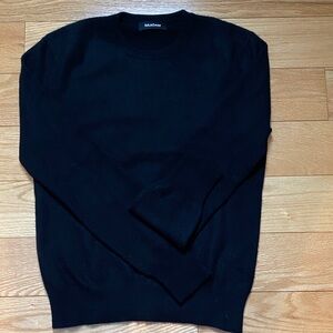 NAADAM Black Cashmere Crewneck Sweater